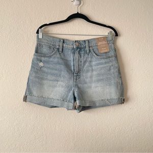 Madewell High-Rise Denim Shorts - Light Blue - Size 29
